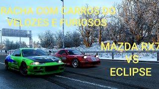 FORZA HORIZON 4:MAZDA rx7 VS ECLIPSE.RACHA Do "VELOZES e FURIOSOS"