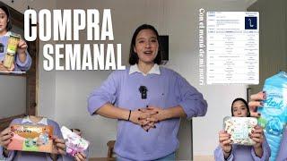 UNBOXING DE MI COMPRA SEMANAL EN EL MAS Y EN  MERCADONA Y SEGÚN EL MENU DE MI NUTRICIONISTA