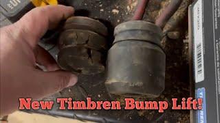 Getting rid of old Bump stops and installing new Timbren Bump lift!