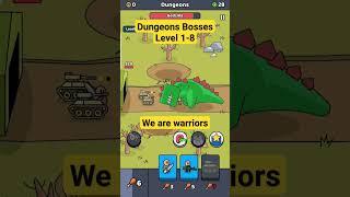 We are warriors Dungeons Bosses Level 1-8 #shorts #wearewarriors #game