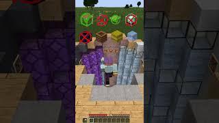 MINECRAFT: ONLY ONE BLOCK CAN SAVE YOU?  (AXEL F)#minecraft #gaming #shorts