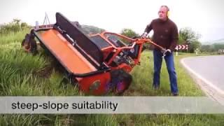 AS 901 professional flail mower in action