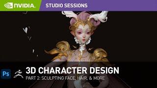 Expert 3D Character Design Workflow w/ Alina Ivanchenko Part 2: Sculpting Face, Hair, & More