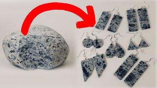 How to Make Earrings from Stone - Natural Stones