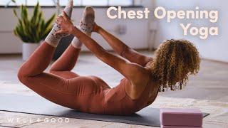 20 Minute Yoga Flow To Open Your Chest and Relieve Shoulder Tension | Good Moves | Well+Good