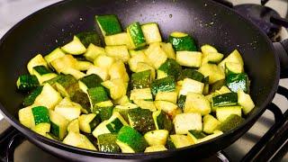 Fried zucchini!!! Very tasty, the easiest and fastest recipe!!!