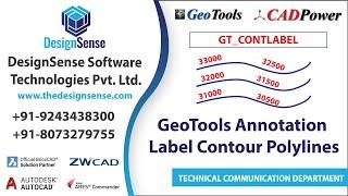 GeoTools Tutorials: GeoTools Annotation Label Contour Polylines | Rakesh Rao | Designsense Software