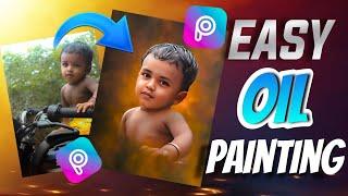 EASY OIL Painting Photo Editing in Tamil | PicsArt App | Oil Paint Photo Editing Tamil #photoediting