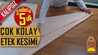 KALIPSIZ ÇOK KOLAY ETEK KESİMİ - EASY SKIRT | Dikiş Hocam