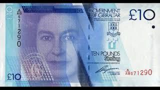 Paper money of Gibraltar is the Gibraltar Pound - banknotes - banknotes