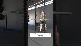 Improve your front rack using this lat stretch to improve range of motion. #frontsquat #mobility