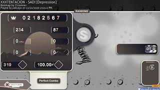 osu! XXXTENTACION - SAD! [Depression] (319x)[FC] +HDDT 100.00% SS 6.05