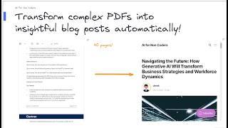 Unlock the Power of AI Automation: Transform Complex PDFs into Engaging Blog Posts Easily! 