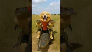 Poor Puppy Saves Pregnant Crocodile - Heartwarming and Funny Animal Rescue Story