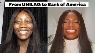 She got offers from Bank of America & Goldman Sachs from Nigeria with no experience