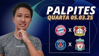 PALPITES DE FUTEBOL PARA HOJE DIA 05/03/2025 - Palpites Liga dos Campeões Hoje Oitavas!!