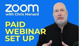 Zoom - Set up a Paid Webinar with PayPal - Make money with Zoom