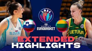 Slovenia  v Lithuania  | Extended Highlights | FIBA EuroBasket Women 2025