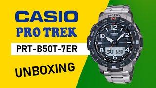 CASIO Pro Trek PRT-B50T-7ER Unboxing HD