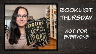 Booklist Thursday - Not for Everyone