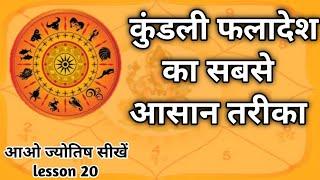 फलादेश कैसे करते हैं। सामान्य फलादेश। Faladesh astrology chapter 20