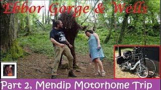 Part 2 of our Mendip Motorhome Weekend Visiting Ebbor Gorge and Wells by eBike.
