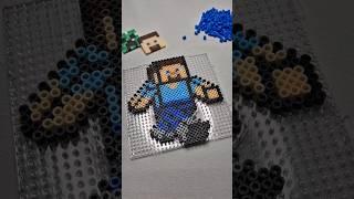 Minecraft - Steve Pixel Art #shorts | Perler Bead Ideas #shorts