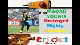 Waqar Younis Destroyed Mighty Australia at England 2001