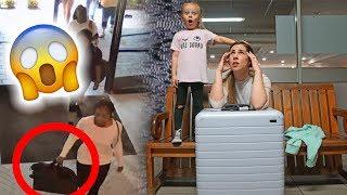 Random Girl STEALS Natalia's LUGGAGE!  Terrible Airport News