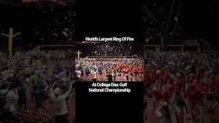 World’s Largest Disc Golf Ring Of Fire! 