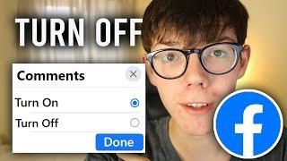 How To Turn Off Comments On Facebook Posts | Disable Comments On Facebook Post