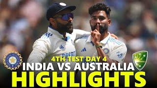 India vs Australia Highlights 4th Test 2024 Day 4 | IND VS AUS