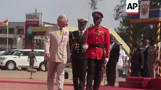 Prince Charles, Camilla welcomed in Ghana on second Africa stop