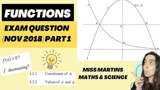 Grade 10 Functions Exam Question PART 3