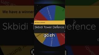 Tower Defence, but if there’s cringe stuff the video ends! #skibiditoilet #roblox #challenge