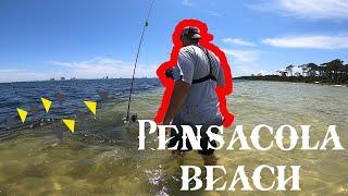 Wade FISHING at the SOUND Pensacola Beach!!!