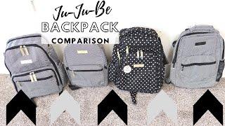 Ju-Ju-Be Backpack Comparison: Be Right Back, Be Zealous, Be Packed & Midi Backpack