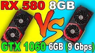 RX 580  VS  GTX 1060  (9Gbps)  | DX12  AND  DX11 | Comparison