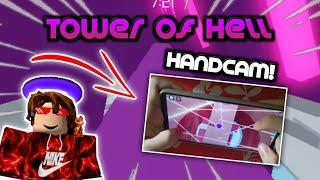 PRO Tower of Hell MOBILE HANDCAM! [500 SUB SPECIAL] (Hand Reveal!)