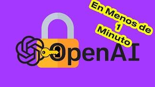 Como crear una API key en OpenAI