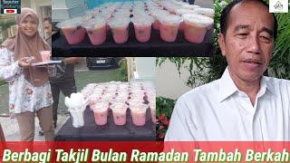 Jokowi Bikin Betah Warga Ngabuburit Ramadan Kediaman, Menu Takjil Es Buah & Kurma Berkah Senyum