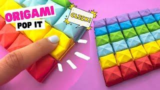 How to make COOL origami POP IT, easy diy pop it origami fidget.