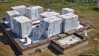 Строительство дома из газоблоков. Газоблоки 62,5. 40. 25 D500 UNIBLOK