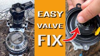 Easy Sprinkler Valve Repair Hack | Step by Step Tutorial, No Cutting or Glue!