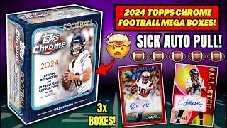 *UNREAL RETAIL AUTO! 2024 TOPPS CHROME FOOTBALL MEGA BOX REVIEW!