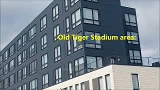 Detroit's North Corktown March, 2025 Update: Tiger Stadium Left Field; The Reserve; 16th St. Housing