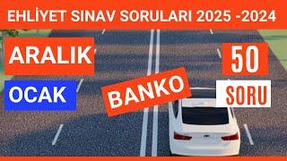 Ehliyet Sınav Soruları 2024 - 2025 | Aralık, Ocak Çıkmış Ehliyet Sorularını Çöz