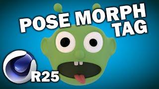 Cinema 4d R25: Pose Morph Tag (Setting up a basic character head)