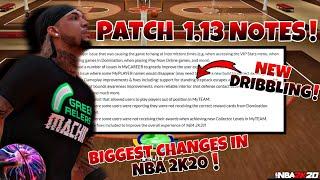 NBA 2K20 PATCH 13 NOTES! NEW DRIBBLING AND SHOOTING BUFF! NEW GAMEPLAY CHANGES! FULL PATCH 13 NOTES!