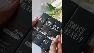 Swiss Beauty Stay On Matte Liquid Lipstick #swissbeauty #foryou #makeup #liquidlipstick #aesthetic